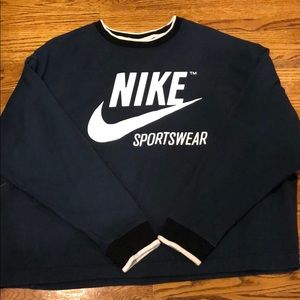 dark blue nike pullover